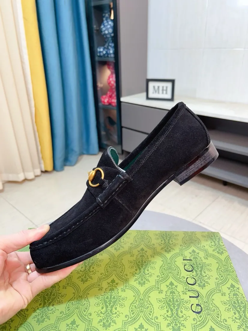 Men's Men's Shoes💰560🌹🌹[GUCCI] Gucci leather shoes are the most popular classic. Synchronized with the official website, the upper is made of Italian first-layer cowhide ➕cowhide lining, with unique brand and unique craftsmanship. Highlighting the hot style of the new year. Stop hesitating, stop wandering, get it now. Number: 38--44